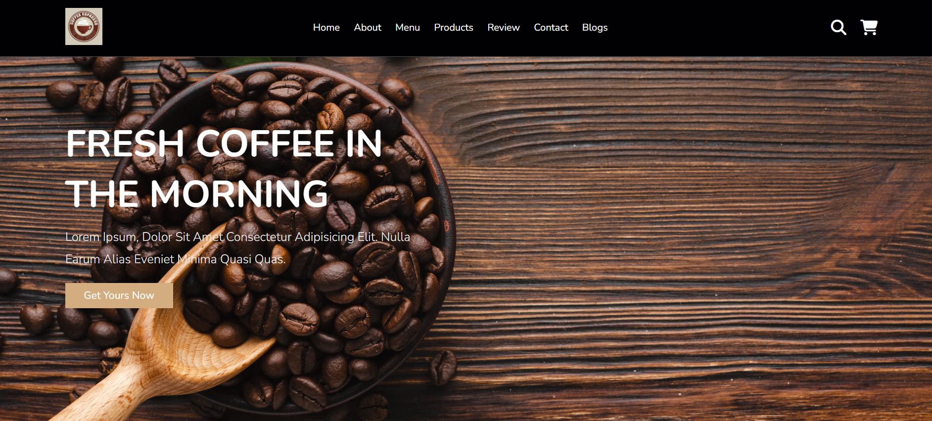 Coffee-Beans a Coffee Shop site
